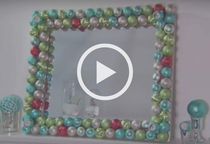 How To Make An Ornament Mirror At The Home Depot Make An Ornament Mirror