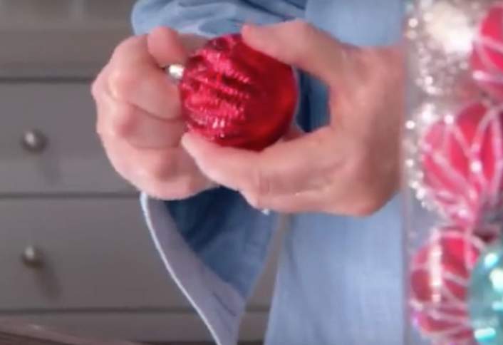 Remove ornament tops - Make Ornament Mirror Remove ornament tops - Make Ornament Mirror