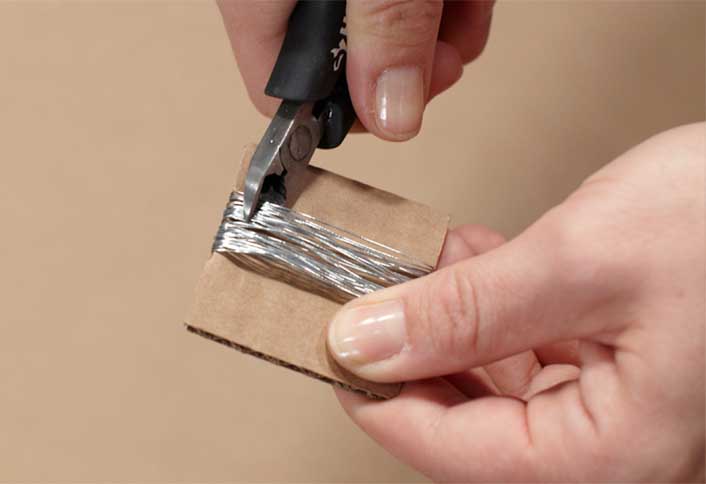 Prepare wires - Make Holiday Branch Tree Prepare wires - Make Holiday Branch Tree