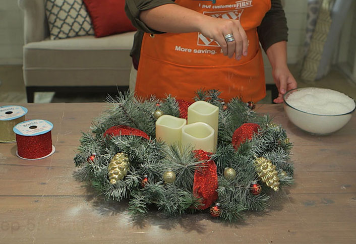 Make it snow - Make Christmas Centerpiece Make it snow - Make Christmas Centerpiece
