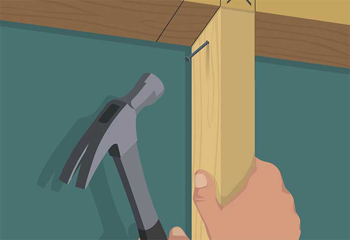 Cut attach king studs - Pre-Hung Interior Door Cut attach king studs - Pre-Hung Interior Door