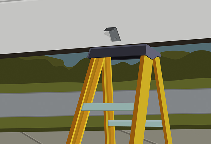 Brace the open door - Adjust Uneven Garage Door Brace the open door - Adjust Uneven Garage Door