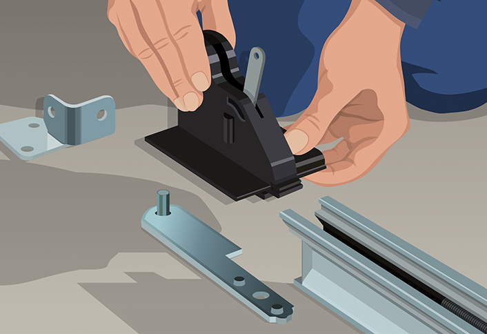 Slip carriage over tube - How Install Garage Door Opener Slip carriage over tube - How Install Garage Door Opener