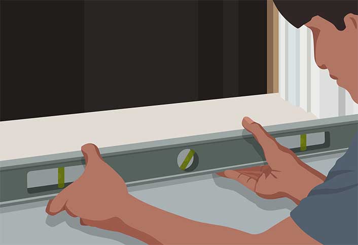 Level the window - Window Installation Replacement Level the window - Window Installation Replacement