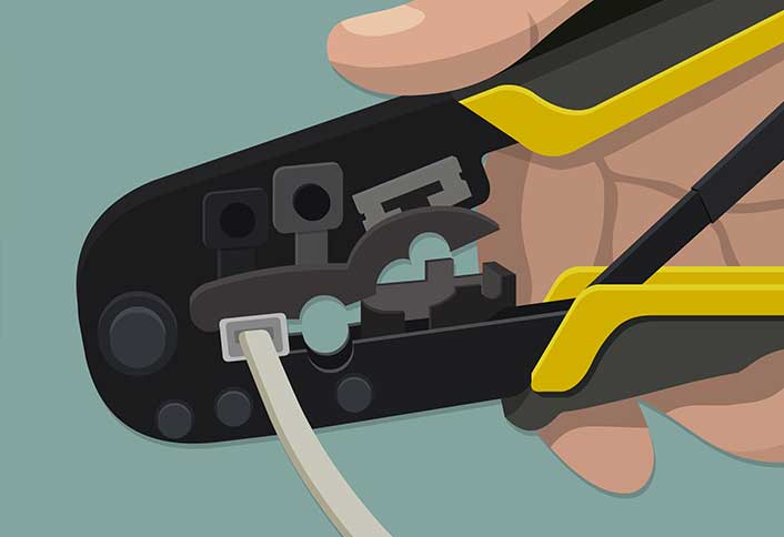 Crimp the connector - Crimp Connector Onto Cable Crimp the connector - Crimp Connector Onto Cable