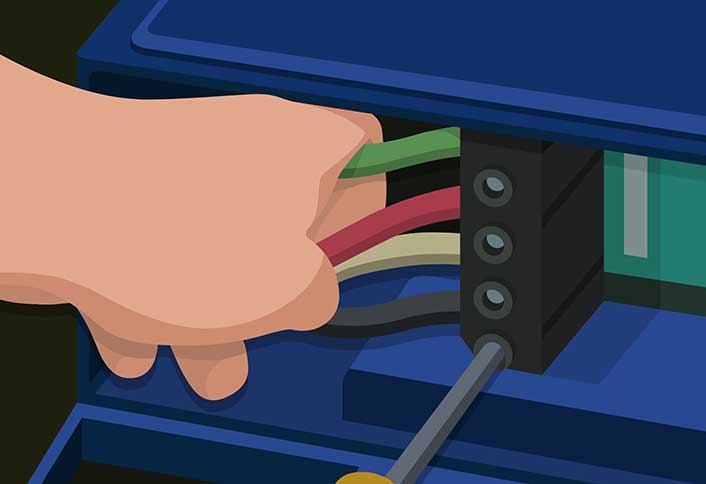 Wire the control panel - Installing Spa Panel Wire the control panel - Installing Spa Panel