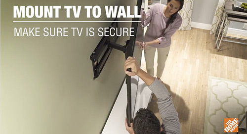 MOUNT TV TO WALL