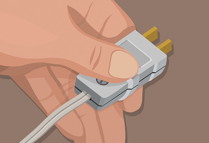 Close the new plug - Replacing Plug Power Cord Close the new plug - Replacing Plug Power Cord