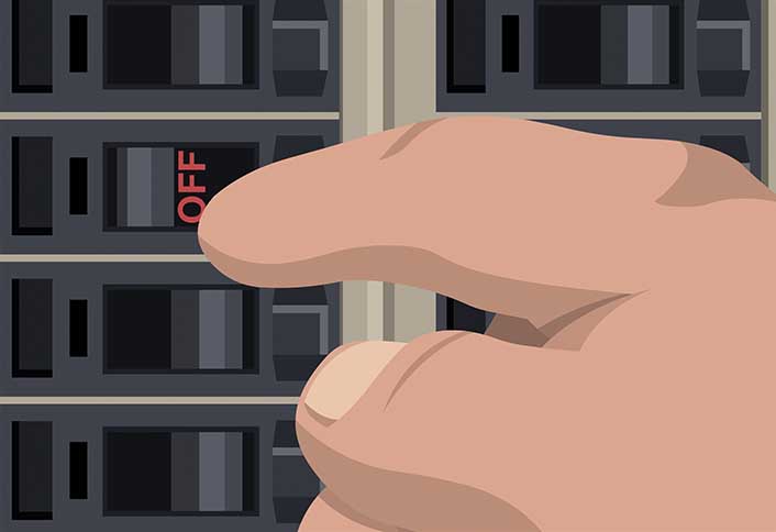 Turn off electricity - Run Electrical Wire Behind Walls Turn off electricity - Run Electrical Wire Behind Walls