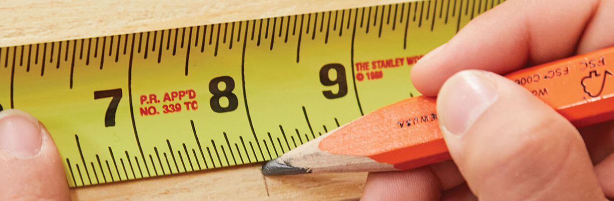 Measure and mark Measure and mark