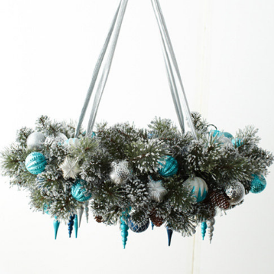 How to Make a Chandelier Wreath