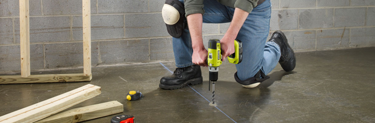 hammer drill into concrete