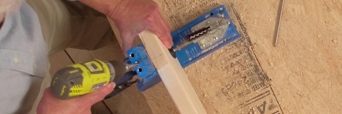 Create pocket holes Create pocket holes