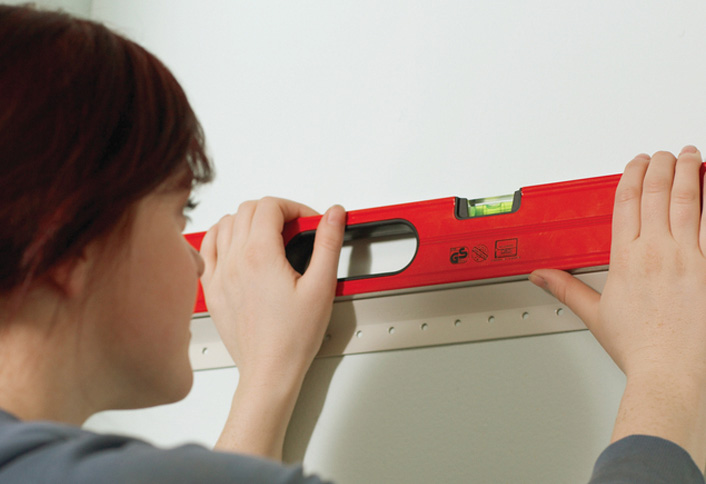 Mark bottom wall cabinets - Install Kitchen Cabinets Mark bottom wall cabinets - Install Kitchen Cabinets