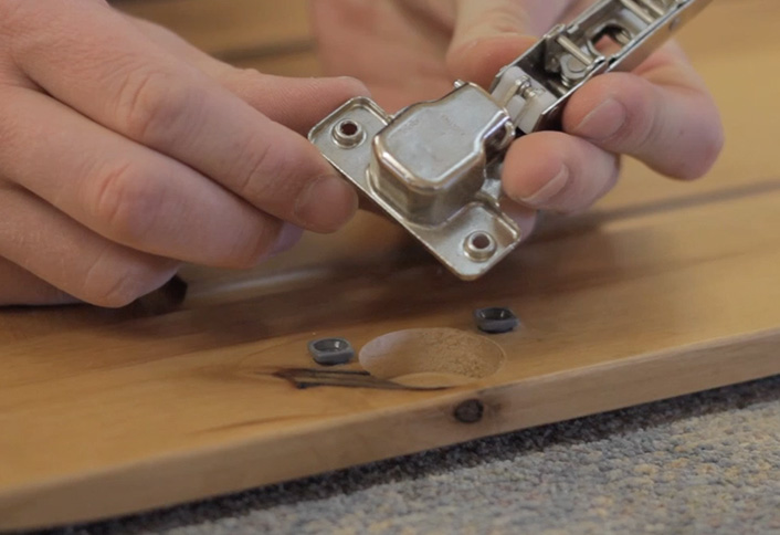 Position new hinges - Replace Hinges Position new hinges - Replace Hinges