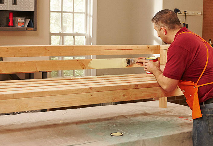 Paint or stain - Outdoor Sofa Bench Paint or stain - Outdoor Sofa Bench