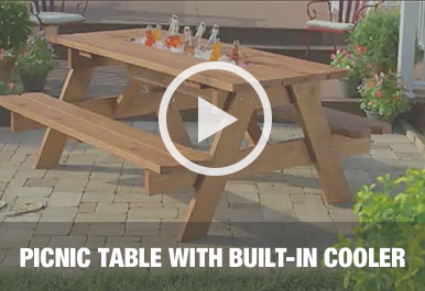 How To Build A Picnic Table With Built In Cooler At The Home Depot