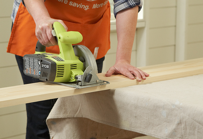 Make cuts - DIY Grilling Caddy Make cuts - DIY Grilling Caddy
