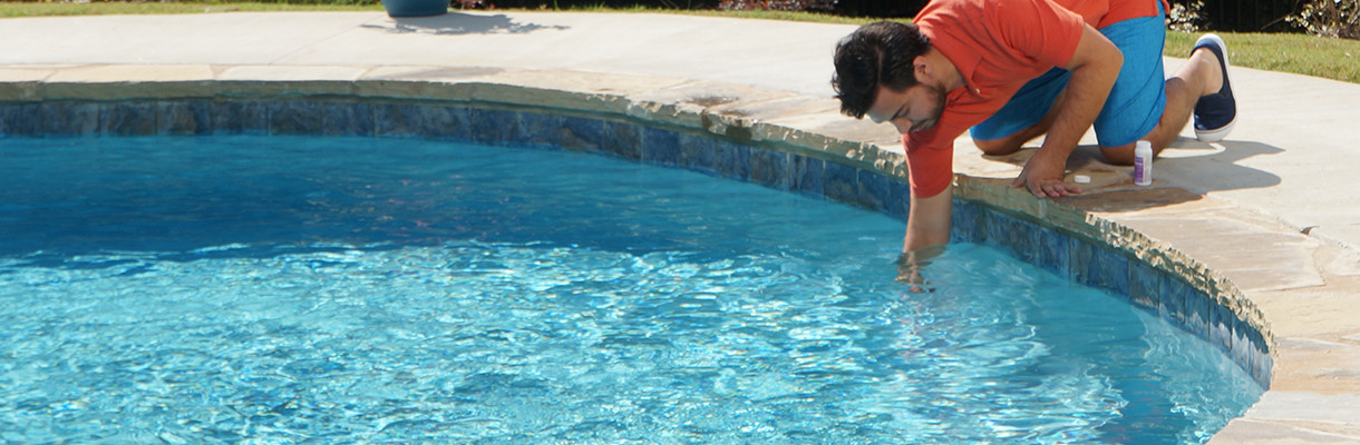 Test and rebalance the water Test and rebalance the water