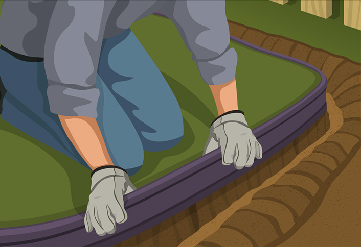 Insert edging - Plastic Edging Insert edging - Plastic Edging