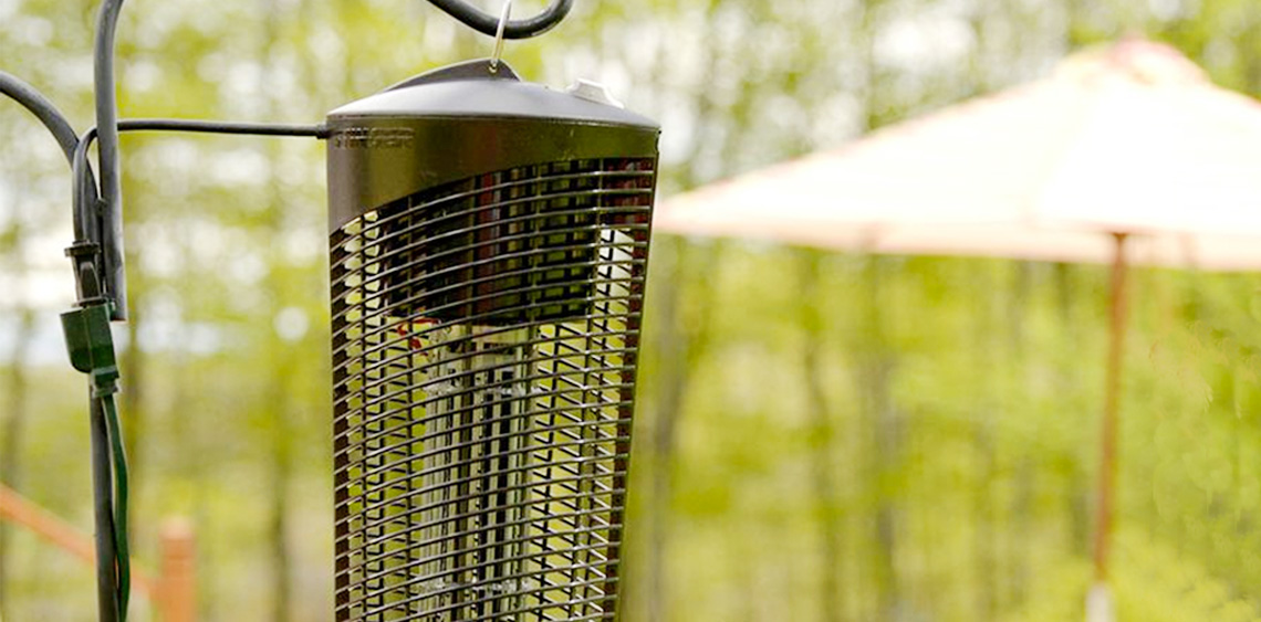 A fly zapper, pictured here, is just one way to get rid of flies and ground them for good. A fly zapper, pictured here, is just one way to get rid of flies and ground them for good.