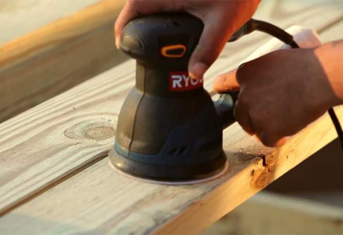 Sand finish - How Build Picnic Table Sand finish - How Build Picnic Table