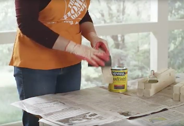 Sand and stain - How Make Paver Planter Sand and stain - How Make Paver Planter