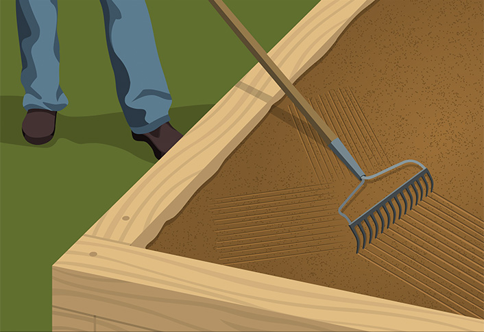 Add soil - Landscape Timber Edging Add soil - Landscape Timber Edging