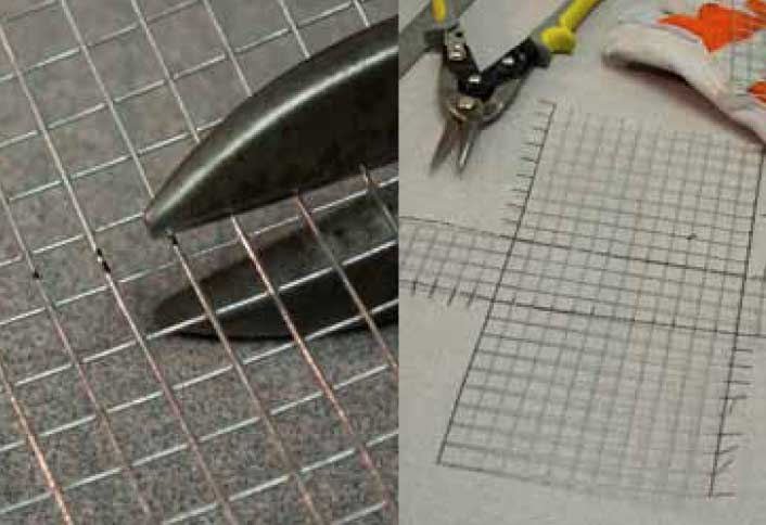 Cut wire along marked lines - Suet Bird Feeder Cut wire along marked lines - Suet Bird Feeder