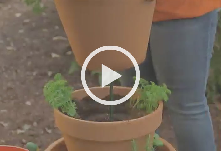 How To Make An Herb Tower Container Garden At The Home Depot Herb Garden In A Tower Container
