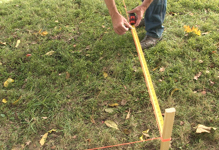 Make a 3-4-5 triangle - Laying Out Square Corners Make a 3-4-5 triangle - Laying Out Square Corners