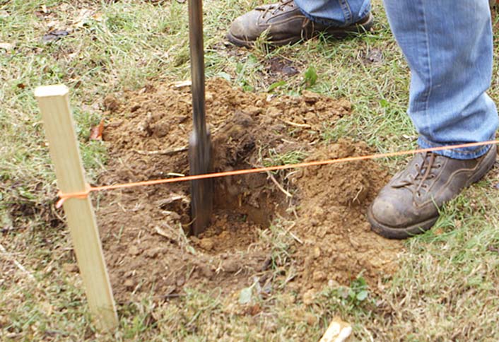 Digging Bar - Hole with Digging Bar Digging Bar - Hole with Digging Bar