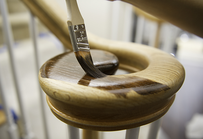 Apply conditioner and stain - Apply Wood Stains Apply conditioner and stain - Apply Wood Stains