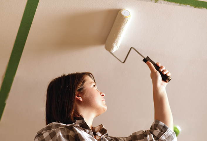 Work manageable sections - Painting Ceilings Work manageable sections - Painting Ceilings