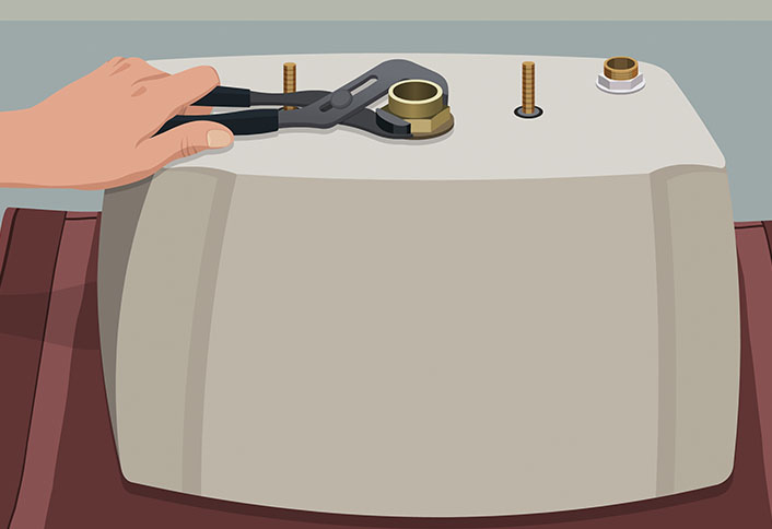 Install new flush valve - Replace Toilet Flush Valve Install new flush valve - Replace Toilet Flush Valve