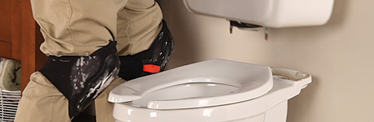 Remove the toilet tank Remove the toilet tank