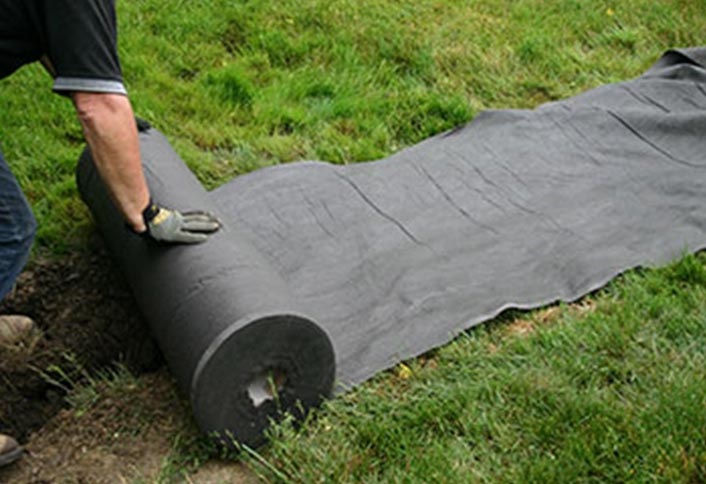Line with filter fabric - How To Build French Drain Line with filter fabric - How To Build French Drain