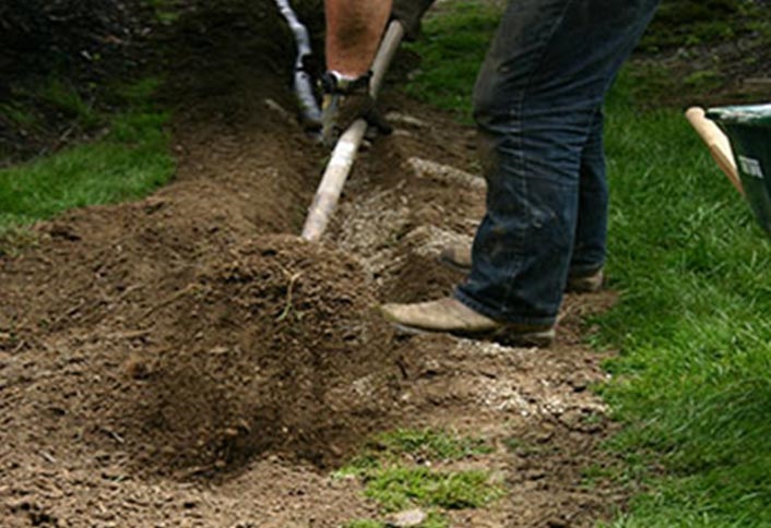 Backfill with topsoil - How To Build French Drain Backfill with topsoil - How To Build French Drain