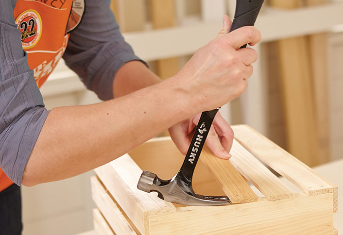 Remove bottom crate slats - DIH Vegetable Crate Remove bottom crate slats - DIH Vegetable Crate