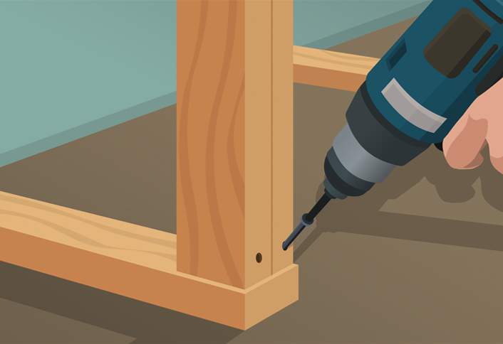 Position end shelf supports - Building Utility Shelves Position end shelf supports - Building Utility Shelves
