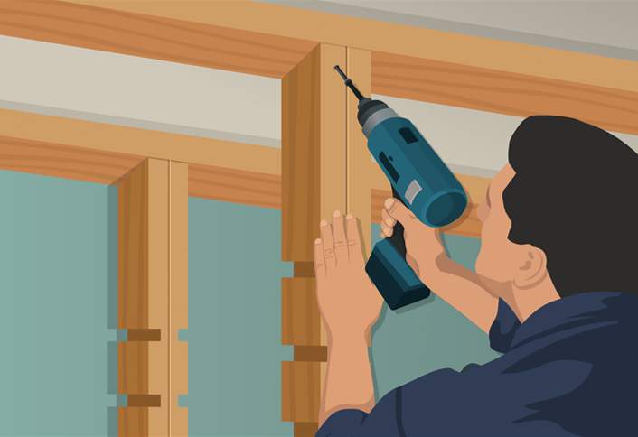 Position center shelf supports - Building Utility Shelves Position center shelf supports - Building Utility Shelves