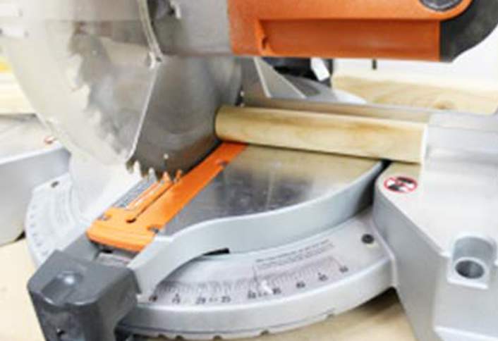 Cut dowels - How Build a Shoe Rack Cut dowels - How Build a Shoe Rack