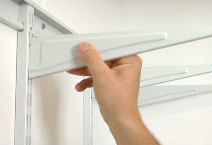 Install the hanger bars - Wire Shelf Storage Install the hanger bars - Wire Shelf Storage