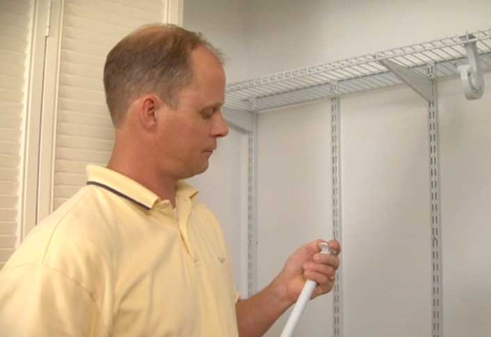 Install clothing bar - Wire Shelf Storage Install clothing bar - Wire Shelf Storage
