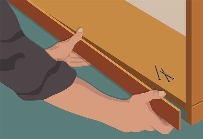 Attach bottom top pieces - Construct a Shelving Unit Attach bottom top pieces - Construct a Shelving Unit