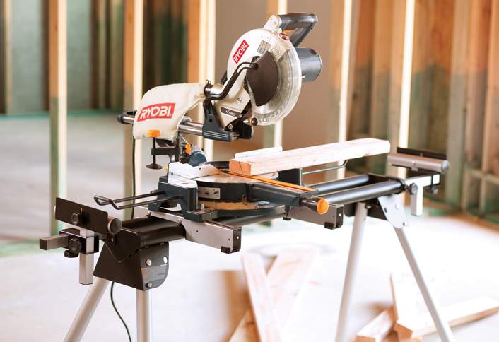 Secure saw before cuts - Operating Power Mitre Saws Secure saw before cuts - Operating Power Mitre Saws