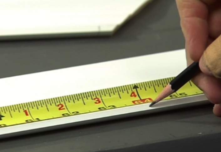 Mark where moulding should end - Cutting Mitered Returns Mark where moulding should end - Cutting Mitered Returns