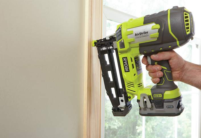 Drill pilots nail pieces together - Cutting Mitered Returns Drill pilots nail pieces together - Cutting Mitered Returns