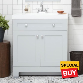 bath kitchen vanity savings pearl homedepot depot everdean