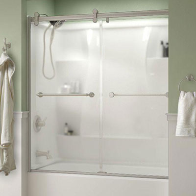 frosted - bathtub doors - bathtubs - the home depot